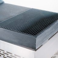 Plancha a Gas Mitad Ranurada 50 cm Cleiton | Equipamiento Industrial