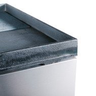 Plancha a Gas Mitad Ranurada 50 cm Cleiton | Equipamiento Industrial