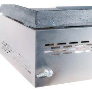 Plancha a Gas Mitad Ranurada 50 cm Cleiton | Equipamiento Industrial