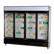Armario expositor refrigerado 1300L 4 puertas ROMUX aire forzado