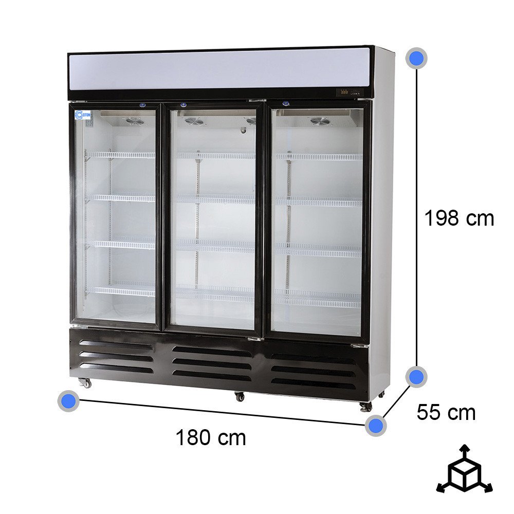 Armario Expositor Refrigerado 1000L 3 Puertas | Cleiton