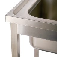 Fregadero 1 Seno 600x600 mm Desmontable Romux | Equipamiento Industrial