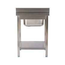 Fregadero 1 Seno 600x600 mm Desmontable Romux | Equipamiento Industrial