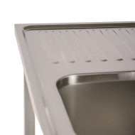 Fregadero Doble Desmontable 1600x600 mm Romux | Lavado Hostelería