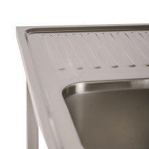 Fregadero 2 Senos 1400x700 mm Romux | Equipamiento Industrial