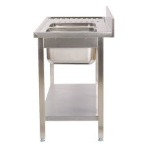 Fregadero 2 Senos 1400x700 mm Romux | Equipamiento Industrial