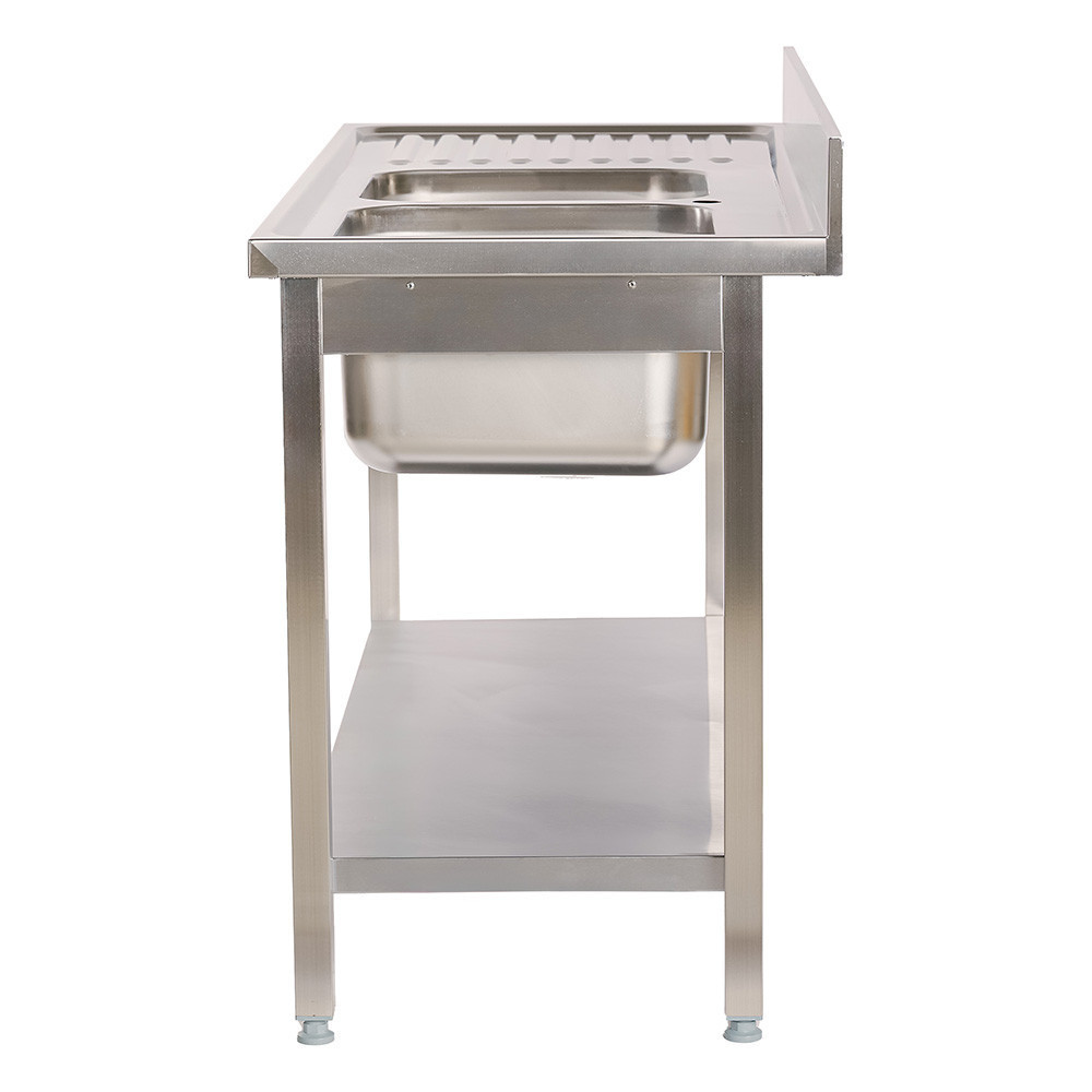 Fregadero 2 Senos 1600x700 mm Cleiton | Equipamiento Industrial