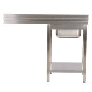 Fregadero 1 Seno 1200x700mm Romux | Equipamiento Industrial