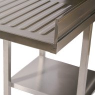 Fregadero 1 Seno 1400x700 mm Desmontable Romux | Equipamiento Industrial