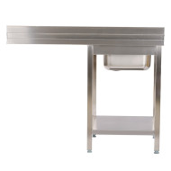 Fregadero 1 Seno 1400x700 mm Desmontable Romux | Equipamiento Industrial