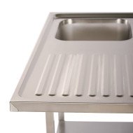 Fregadero 1 Seno 1200x700mm Cleiton | Equipamiento Industrial