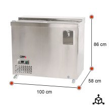 Botellero Refrigerado 2 Puertas 100 cm ROMUX - Capacidad 264L
