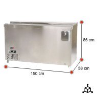 Botellero Refrigerado 3 Puertas 150 cm ROMUX - Capacidad 438L