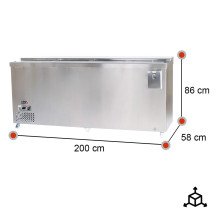 Botellero Refrigerado 4 Puertas 200 cm ROMUX - Capacidad 612L