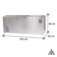 Botellero Refrigerado 4 Puertas 200 cm ROMUX - Capacidad 612L