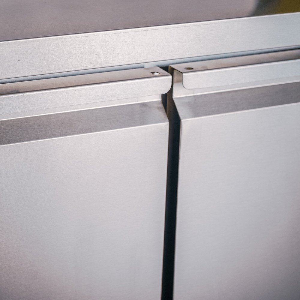 Bajo Mostrador Refrigerado 2 Puertas 136x60 Ventilado Romux