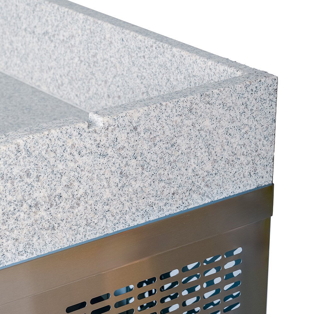 Mesa Pizzera Refrigerada 200cm 3 Puertas Mármol | Gastroten