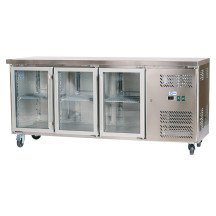 Bajo Mostrador Refrigerado 3 Puertas Cristal 180x60 Ventilado Cleiton
