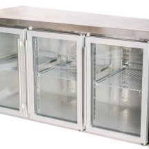 Bajo Mostrador Refrigerado 3 Puertas Cristal 180x60 Ventilado Cleiton
