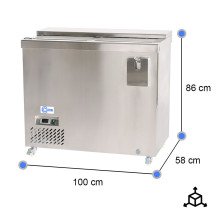 Botellero Refrigerado 2 Puertas 100 cm CLEITON - Capacidad 264L