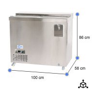 Botellero Refrigerado 2 Puertas 100 cm CLEITON - Capacidad 264L