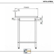 Mesa Mural Desmontable 1000x700x850mm Cleiton | Equipamiento Industrial