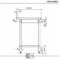 Mesa Mural Desmontable 800x600mm Cleiton | Equipamiento Industrial
