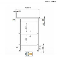 Mesa Mural Desmontable 1000x600mm Cleiton | Equipamiento Industrial