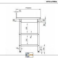 Mesa Mural Desmontable 1200x600x850 mm Cleiton | Equipamiento Industrial