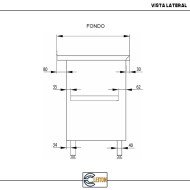 Mesa Mural Desmontable 800x600x850 mm Cleiton | Equipamiento Industrial