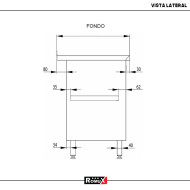 Mesa Mural 1400x700mm Desmontable Romux | Equipamiento Industrial