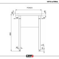 Fregadero Profundo 800x600x850mm Romux | Lavado Industrial