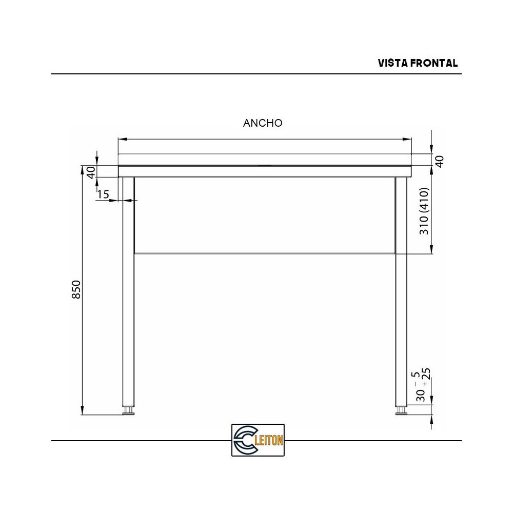 Fregadero Desmontable 800x600mm Seno Profundo 300mm | Gastroten