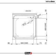 Fregadero 1 Seno 600x600 mm Desmontable Romux | Equipamiento Industrial