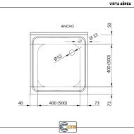 Fregadero 1 Seno 600x600 mm Cleiton | Lavado Industrial