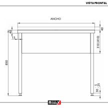 Fregadero Profundo 1000x600mm Romux | Equipamiento Industrial