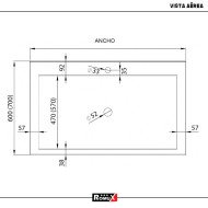 Fregadero Desmontable 800x700mm Profundo 300mm | Romux