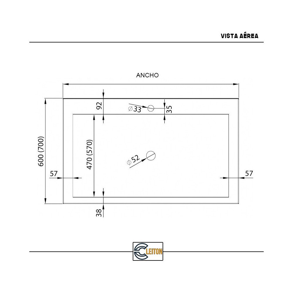 Fregadero Desmontable 800x700mm Cleiton | Lavado Industrial