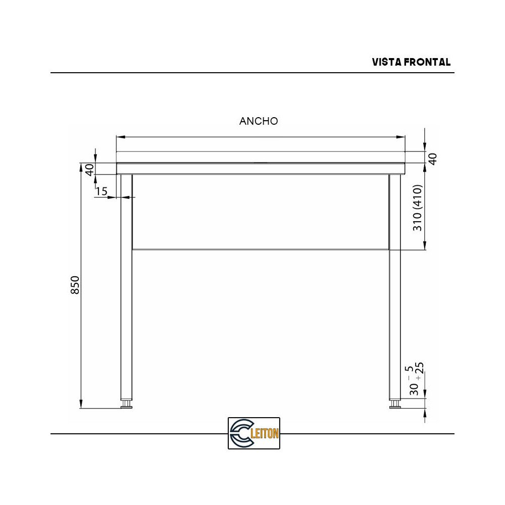 Fregadero Desmontable 1000x700mm Cleiton | Lavado Industrial