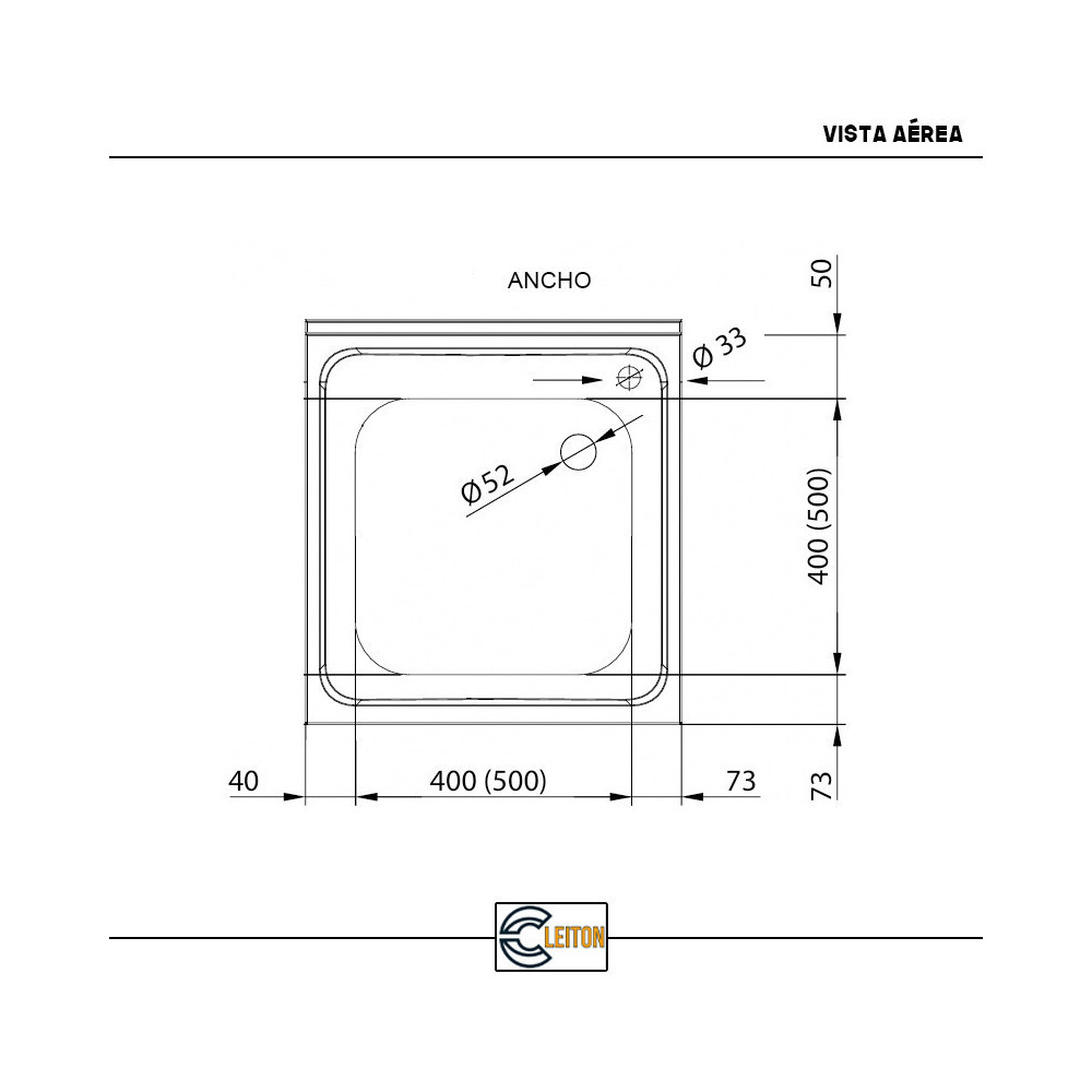Fregadero Industrial 600x700mm Cleiton | Equipamiento Hostelería