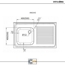 Fregadero Desmontable 1400x700 mm Cleiton | Lavado Industrial