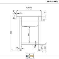Fregadero Industrial 2 Senos 1400x700mm Cleiton | Equipamiento Hostelería