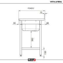 Fregadero Doble Desmontable 1600x700 mm | Lavado Industrial