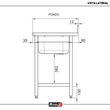 Fregadero Doble Desmontable 1600x700 mm | Lavado Industrial