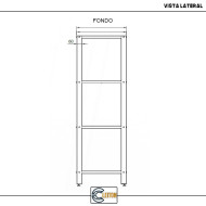 Estantería 4 Estantes Liso 1000x500x1800mm | Gastroten