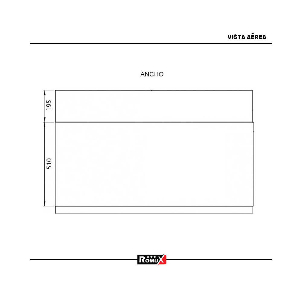 Mesa de Salida Derecha 1000x750x880mm Desmontable | Romux