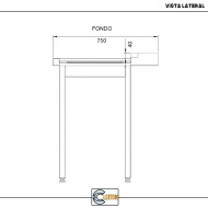 Mesa de Salida Derecha 1000x750x880 mm Cleiton | Equipamiento Industrial