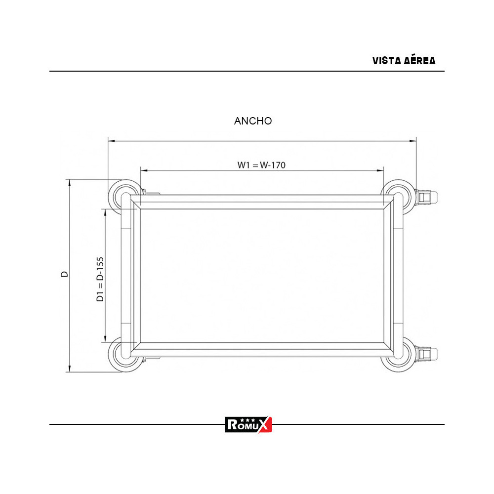 Carro de Servicio 3 Bandejas Acero Inox | Equipamiento Profesional