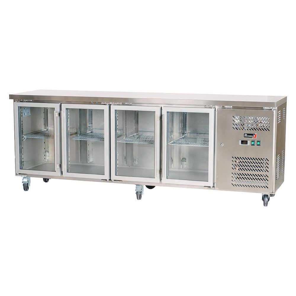 Bajo Mostrador Refrigerado 4 Puertas Cristal 225x60 Ventilado ROMUX