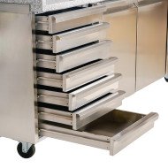 Mesa Pizzera Refrigerada 200 cm 2 Puertas | Gastroten